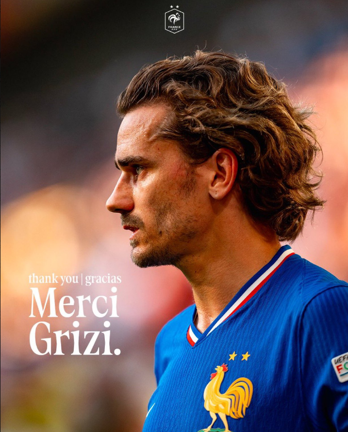 💙传奇落幕！33岁的法国球星格列兹曼自宣国家队退役